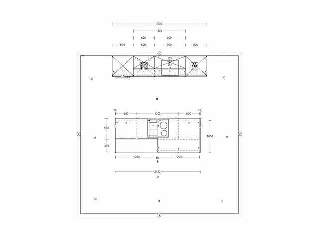Häcker concept130 - topsoft satijn mat - eiland keuken opstelling - afbeelding 3 van  20