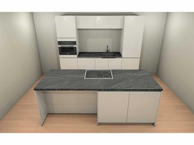 Häcker concept130 - topsoft satijn mat - eiland keuken opstelling - afbeelding 12 van  20
