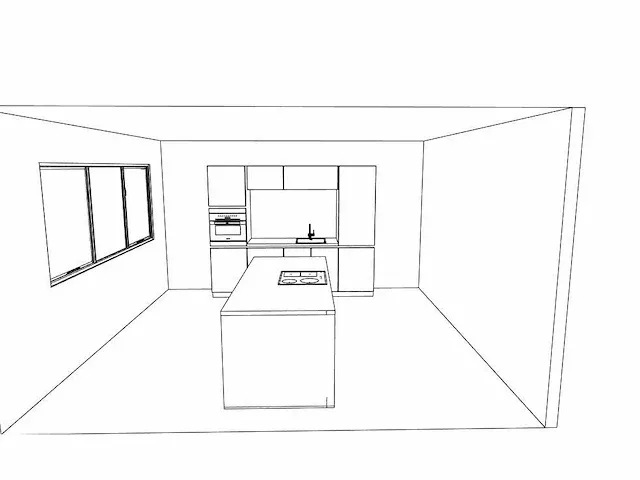 Hacker concept130 - topsoft satijn mat - eiland keuken opstelling - afbeelding 9 van  29