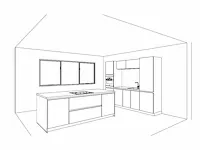 Hacker concept130 - topsoft satijn mat - eiland keuken opstelling - afbeelding 10 van  29