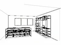 Hacker concept130 - topsoft satijn mat - eiland keuken opstelling - afbeelding 11 van  29