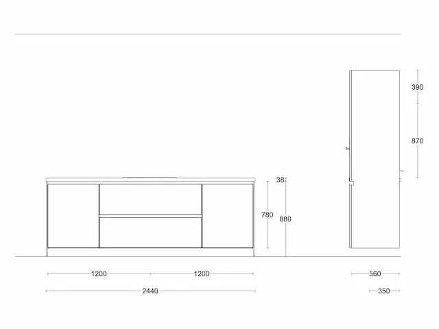 Hacker concept130 - topsoft satijn mat - eiland keuken opstelling - afbeelding 20 van  29
