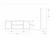 Hacker concept130 - topsoft satijn mat - eiland keuken opstelling - afbeelding 20 van  29