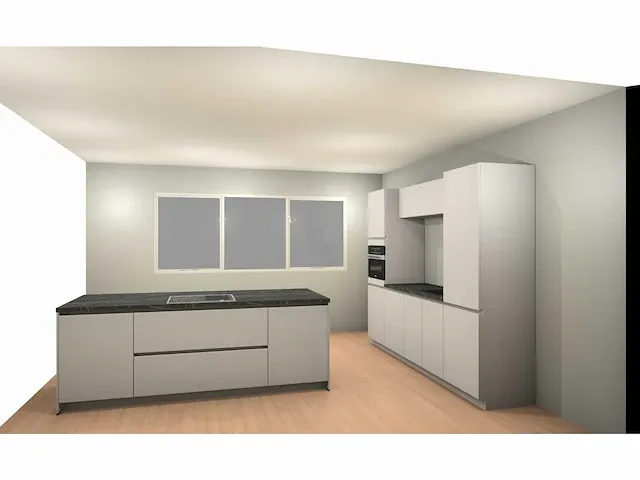 Hacker concept130 - topsoft satijn mat - eiland keuken opstelling - afbeelding 23 van  29