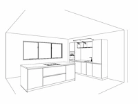 Hacker concept130 - topsoft satijn mat - eiland keuken opstelling - afbeelding 16 van  29