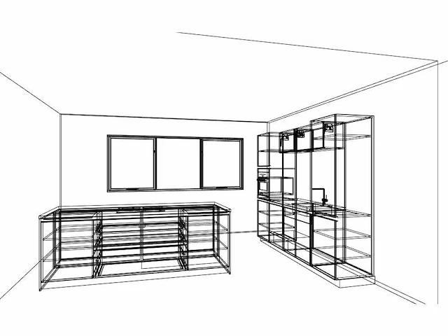 Hacker concept130 - topsoft satijn mat - eiland keuken opstelling - afbeelding 17 van  29