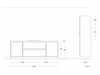 Hacker concept130 - topsoft satijn mat - eiland keuken opstelling - afbeelding 20 van  29