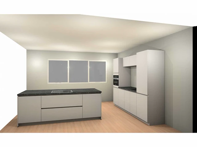 Hacker concept130 - topsoft satijn mat - eiland keuken opstelling - afbeelding 23 van  29