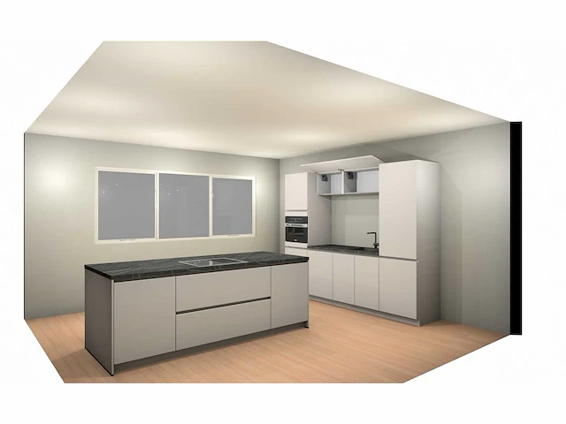 Häcker concept130 - topsoft satijn mat - keukenopstelling - afbeelding 1 van  28