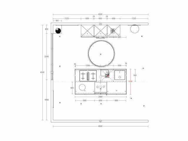 Häcker concept130 - topsoft zwart lak mat eiland - afbeelding 3 van  31