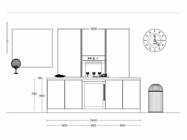 Häcker concept130 - topsoft zwart lak mat eiland - afbeelding 14 van  31