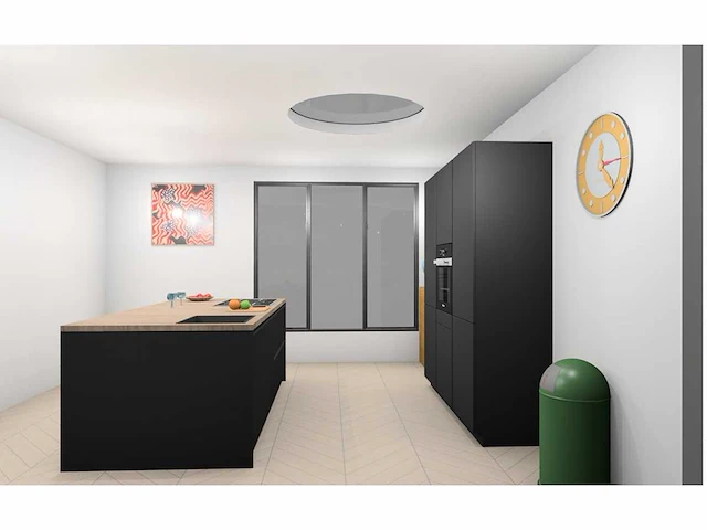 Häcker concept130 - topsoft zwart lak mat eiland - afbeelding 30 van  31