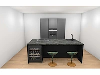 Häcker concept130 - topsoft zwart mat - eiland keuken opstelling - afbeelding 1 van  21
