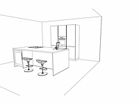 Häcker concept130 - topsoft zwart mat - eiland keuken opstelling - afbeelding 20 van  21
