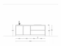 Häcker concept130 - topsoft zwart mat - eiland keuken opstelling - afbeelding 4 van  21