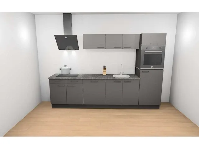 Häcker concept130 - uno grafiet - keukenopstelling - afbeelding 12 van  17