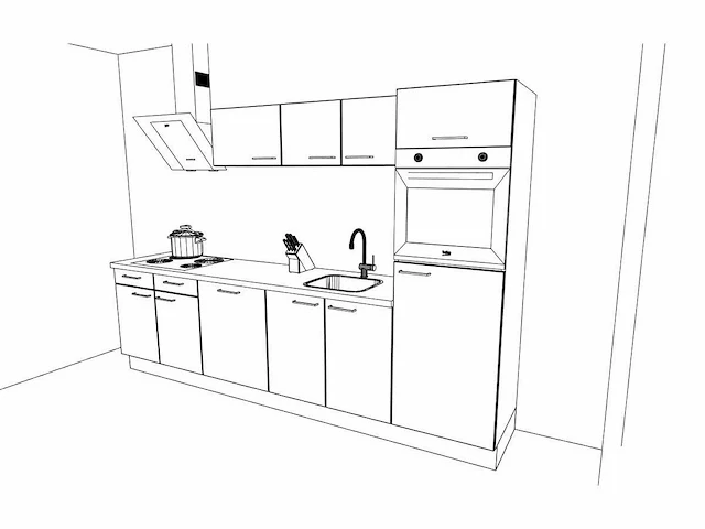 Häcker concept130 - uno grafiet mat - keukenopstelling - afbeelding 20 van  20