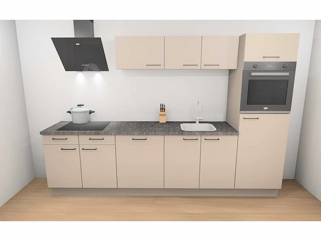 Häcker concept130 - uno kashmir - rechte keuken opstelling - afbeelding 1 van  15