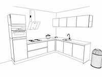 Häcker concept130- topbrillant kashmir glanzend - keuken opstelling - afbeelding 14 van  17