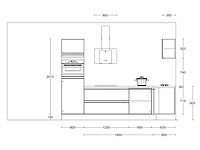 Häcker concept130- topbrillant kashmir glanzend - keuken opstelling - afbeelding 15 van  17
