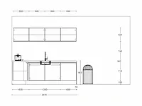 Häcker concept130- topbrillant kashmir glanzend - keuken opstelling - afbeelding 17 van  17