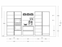 Häcker concept130 bali notenhout topsoft mat lak zwart - keukenopstelling - afbeelding 16 van  38