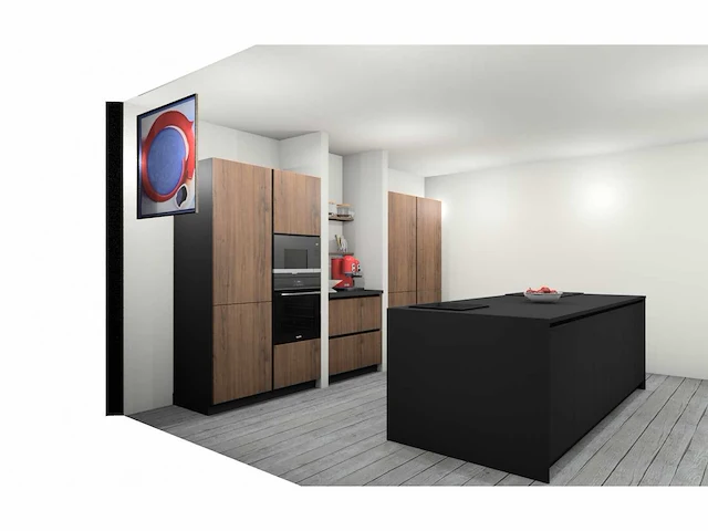 Häcker concept130 bali notenhout topsoft mat lak zwart - keukenopstelling - afbeelding 33 van  38