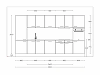 Hacker concept130 scala greige - rechte keuken opstelling - afbeelding 2 van  18