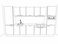 Hacker concept130 scala greige - rechte keuken opstelling - afbeelding 15 van  18