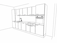 Häcker concept130 scala greige - rechte keuken opstelling - afbeelding 3 van  18