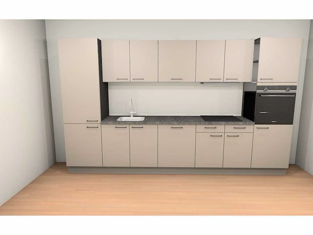 Häcker concept130 scala greige - rechte keuken opstelling - afbeelding 1 van  18