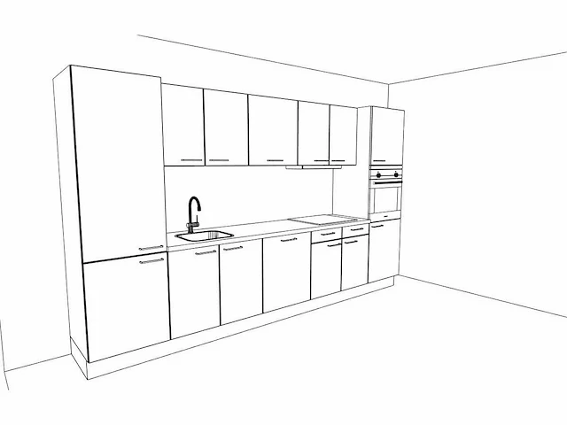 Häcker concept130 scala greige - rechte keuken opstelling - afbeelding 14 van  18