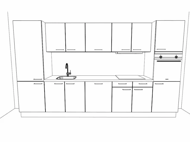 Häcker concept130 scala greige - rechte keuken opstelling - afbeelding 15 van  18