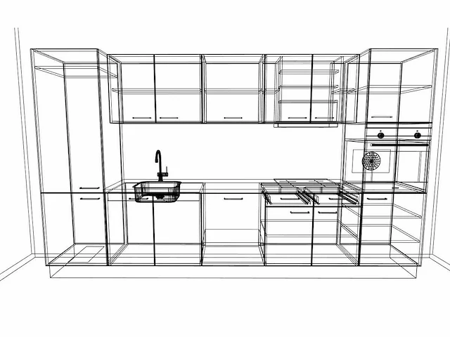 Häcker concept130 scala greige - rechte keuken opstelling - afbeelding 18 van  18