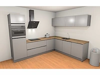 Häcker concept130 topbrillant parelgrijs glanzend