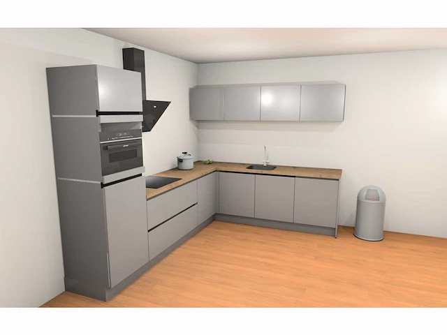 Häcker concept130 topbrillant parelgrijs glanzend - afbeelding 2 van  16