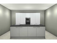 Hacker concept130 topsoft kristalwit mat - eiland keuken opstelling - afbeelding 1 van  29