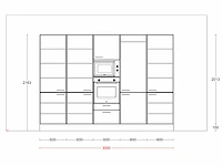 Hacker concept130 topsoft kristalwit mat - eiland keuken opstelling - afbeelding 20 van  29
