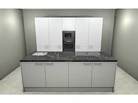 Hacker concept130 topsoft kristalwit mat - eiland keuken opstelling - afbeelding 12 van  29
