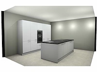 Hacker concept130 topsoft kristalwit mat - eiland keuken opstelling - afbeelding 25 van  29