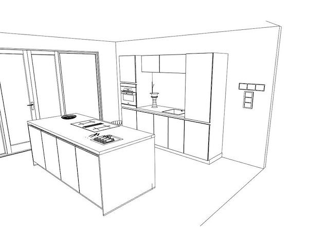 Häcker concept130 topsoft mat satijn lak eiland keuken - afbeelding 8 van  31