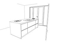 Häcker concept130 topsoft mat satijn lak eiland keuken - afbeelding 10 van  31