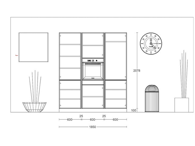 Häcker concept130 topsoft mat wit lak eiland keuken - afbeelding 2 van  31