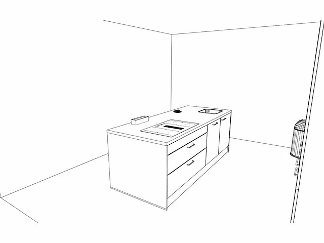 Häcker concept130 topsoft mat zwart eiland keukenopstelling - afbeelding 15 van  31