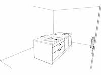 Häcker concept130 topsoft mat zwart eiland keukenopstelling - afbeelding 15 van  31