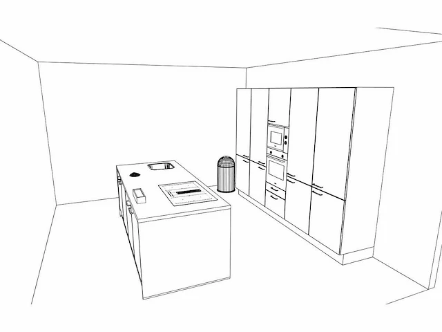 Häcker concept130 topsoft mat zwart eiland keukenopstelling - afbeelding 22 van  31