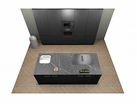 Häcker concept130 topsoft mat zwart eiland keukenopstelling - afbeelding 12 van  31