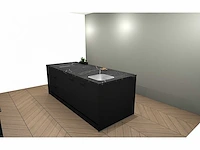 Häcker concept130 topsoft mat zwart eiland keukenopstelling - afbeelding 27 van  31
