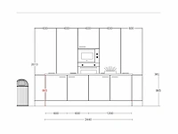 Häcker concept130 topsoft mat zwart eiland keukenopstelling - afbeelding 31 van  31