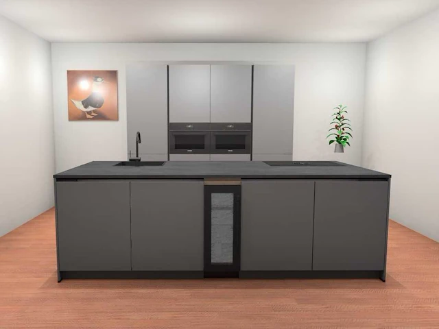 Häcker concept130 topsoft parelgrijs mat eiland - afbeelding 1 van  30